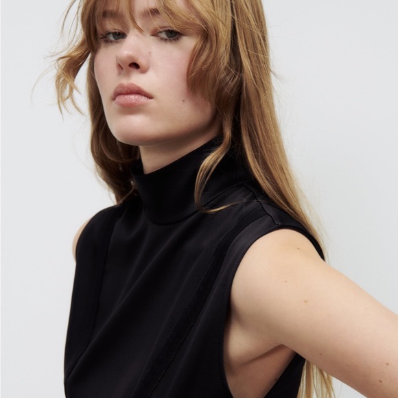 Zara Tops Zara Satin Effect Top Poshmark